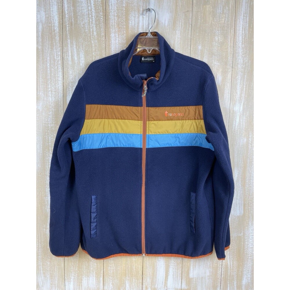 COTOPAXI Men's M/L Teca Fleece Full Zip Blue Jacket Embroidered Company Logo